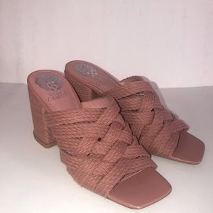 Vince Camuto Rose Pink Carindil Woven Sandal